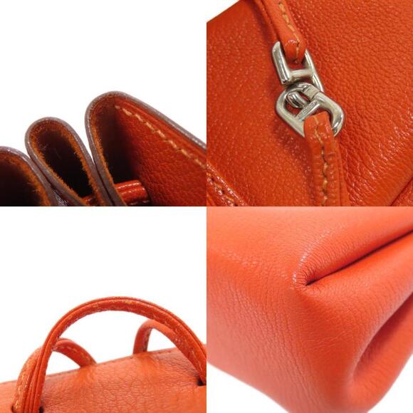 HERMES Orange Pouch - Picture 9 of 11